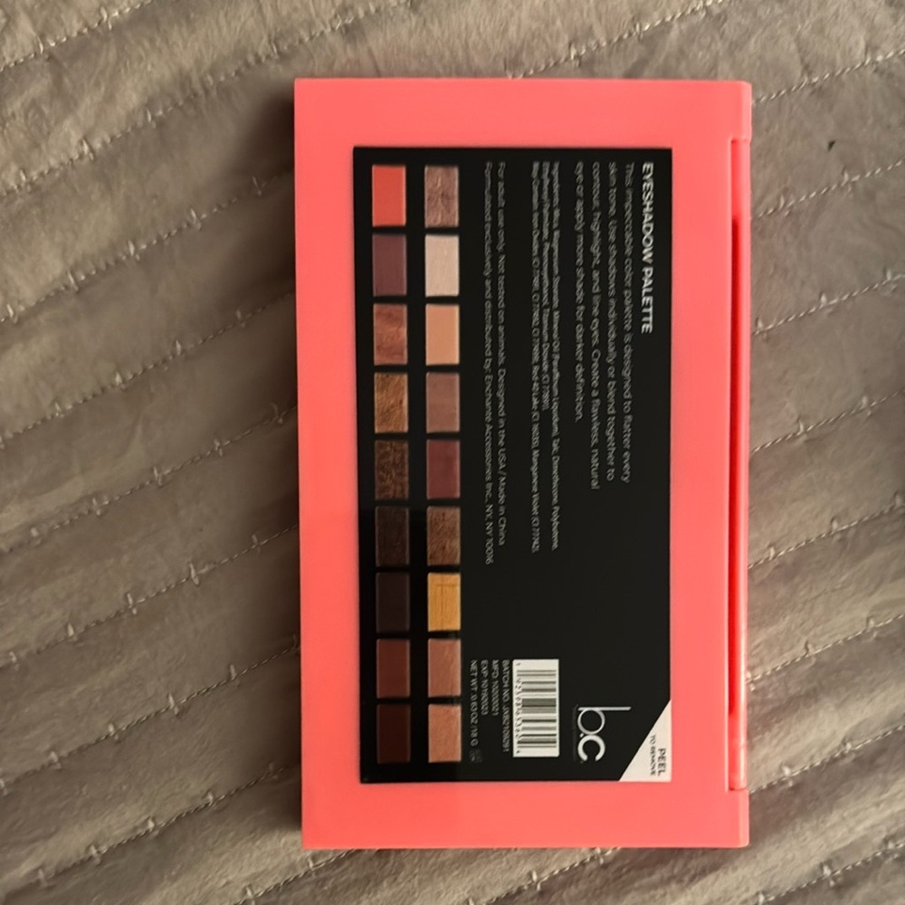 Pink and Brown Eyeshadow Palette with 12 Warm-Toned Shades